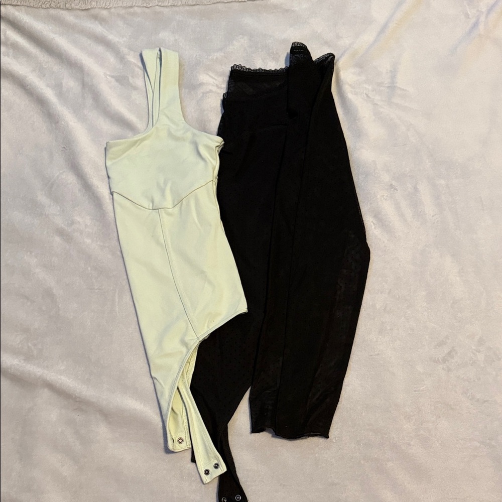 Black and Teal Bodysuits